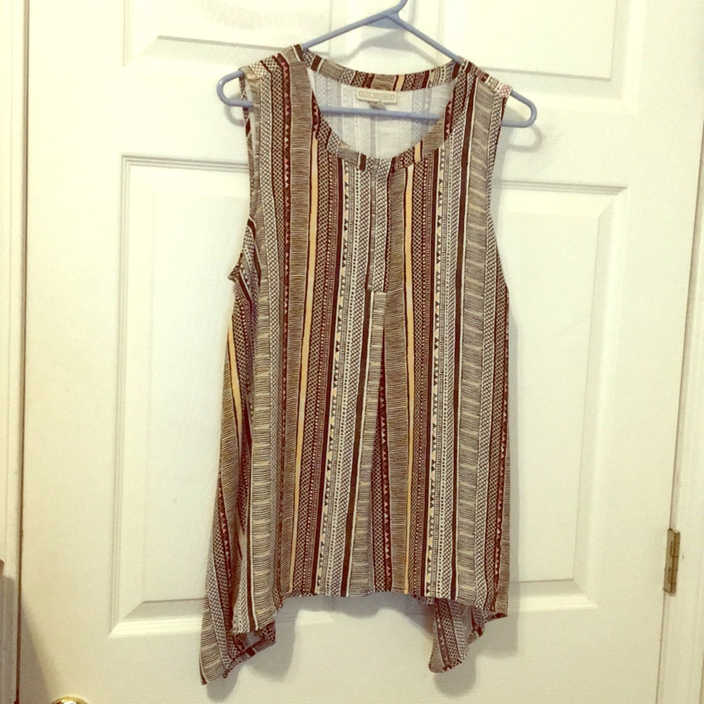 Geometric / Tribal Print Tunic Tank